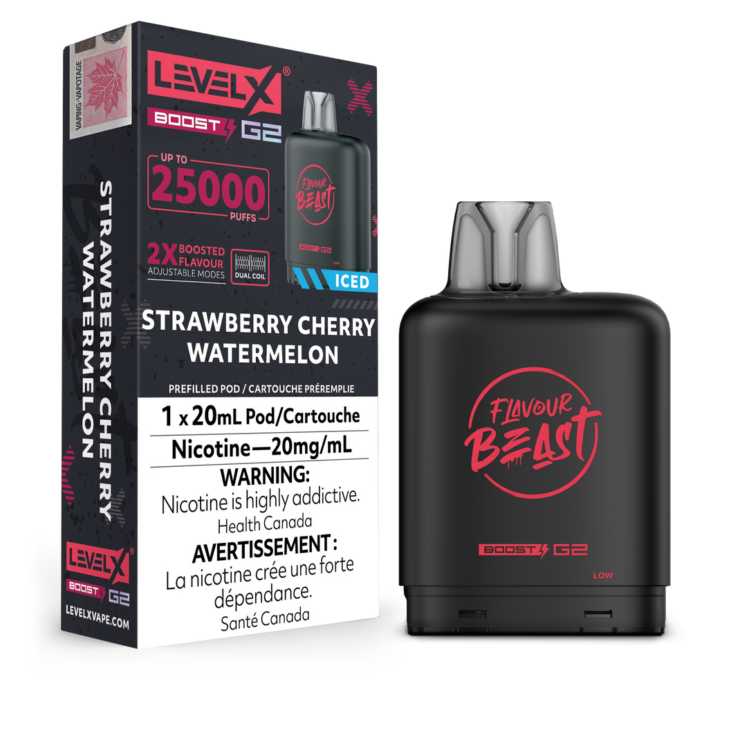 Level X BOOST G2 25k - Strawberry Cherry Watermelon